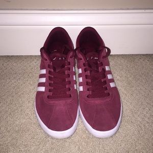 Last chance Maroon Suede Adidas Sneakers